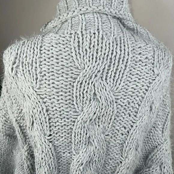 Dance & Marvel Chunky Cable Knit Chenille Turtleneck Sweater Size M/L - Picture 7 of 16